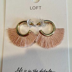 LOFT Sun Fun Fabric Hoops Blush
